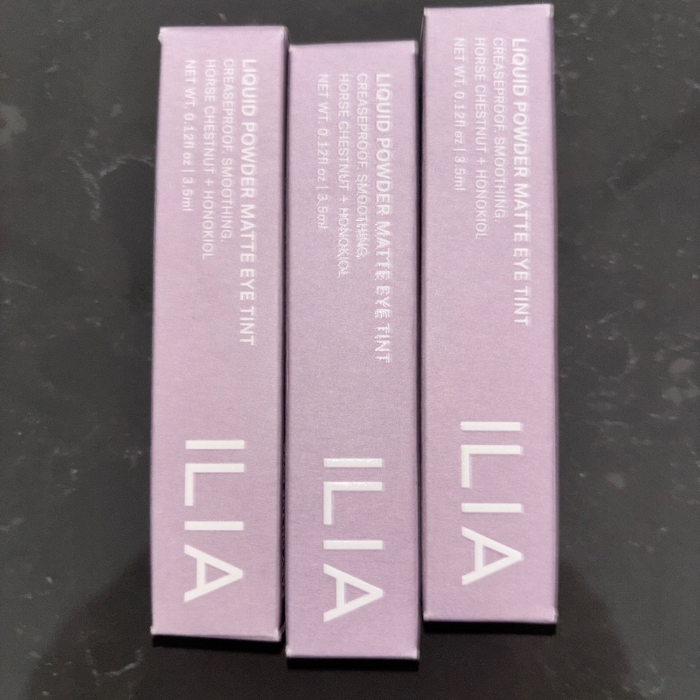 ILIA Liquid Powder Matte Eye Tint - Juniper set of 3